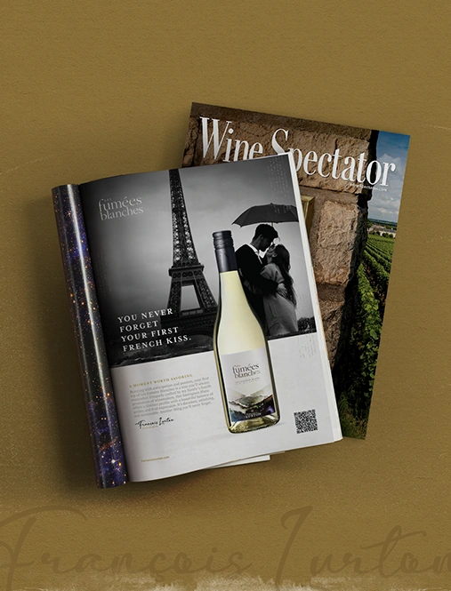 Wine Spectator ad for Fumees Blanches
