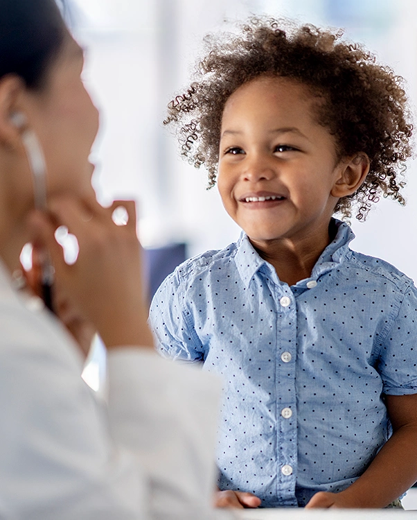 child at doctor's office