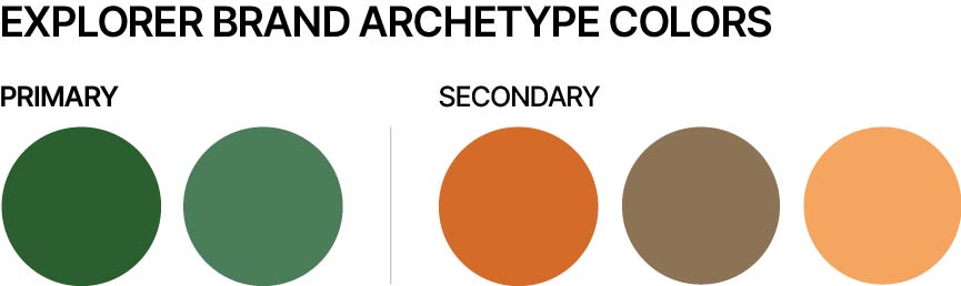 Explorer Brand Archetype Colors