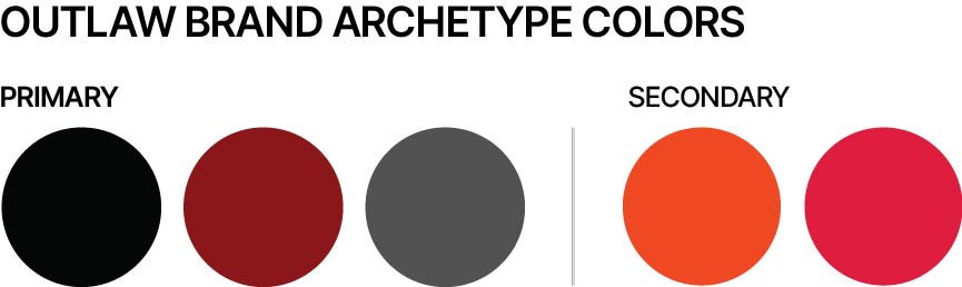 Outlaw Brand Archetype Colors