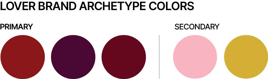 Lover Brand Archetype Colors