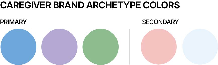 Caregiver Brand Archetype Colors