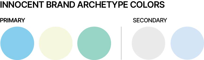 Innocent Brand Archetype Colors