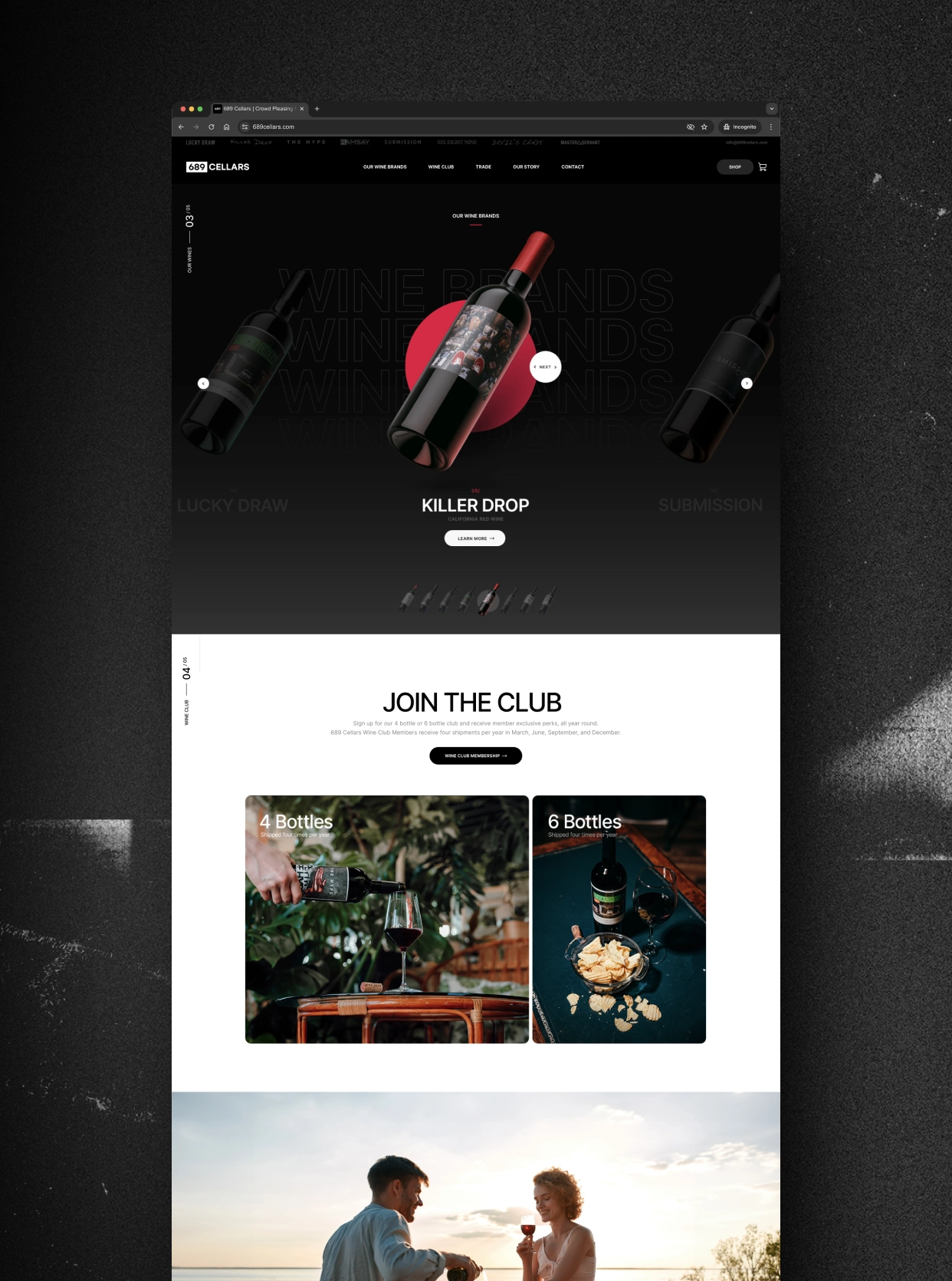 689 Cellar Website Design