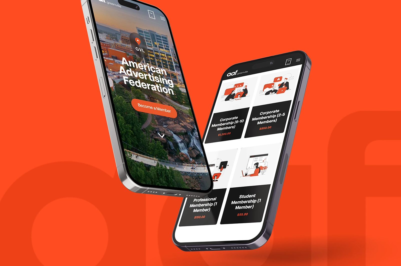 AAF awards website design mobile 1