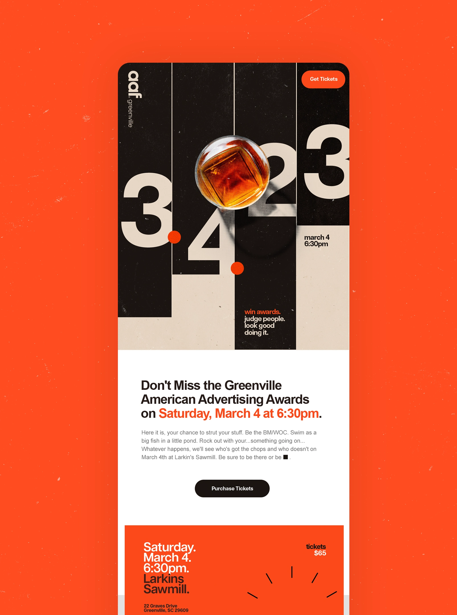 AAF email marketing design