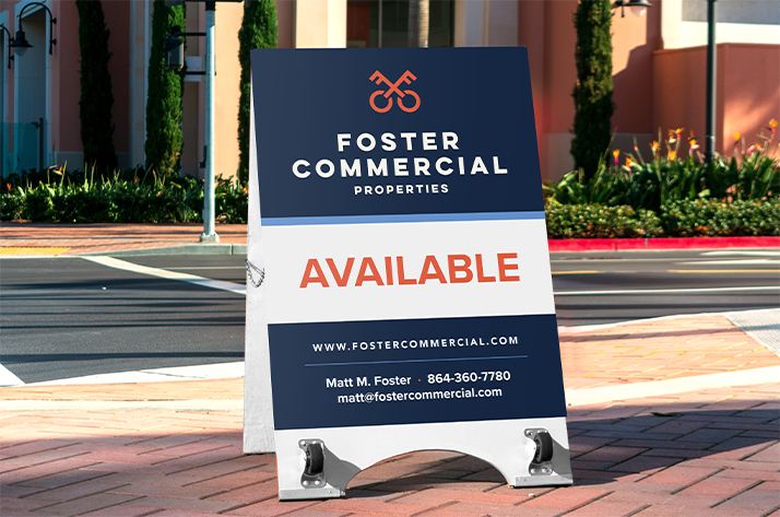 Foster Commercial Properties branding design signage 1