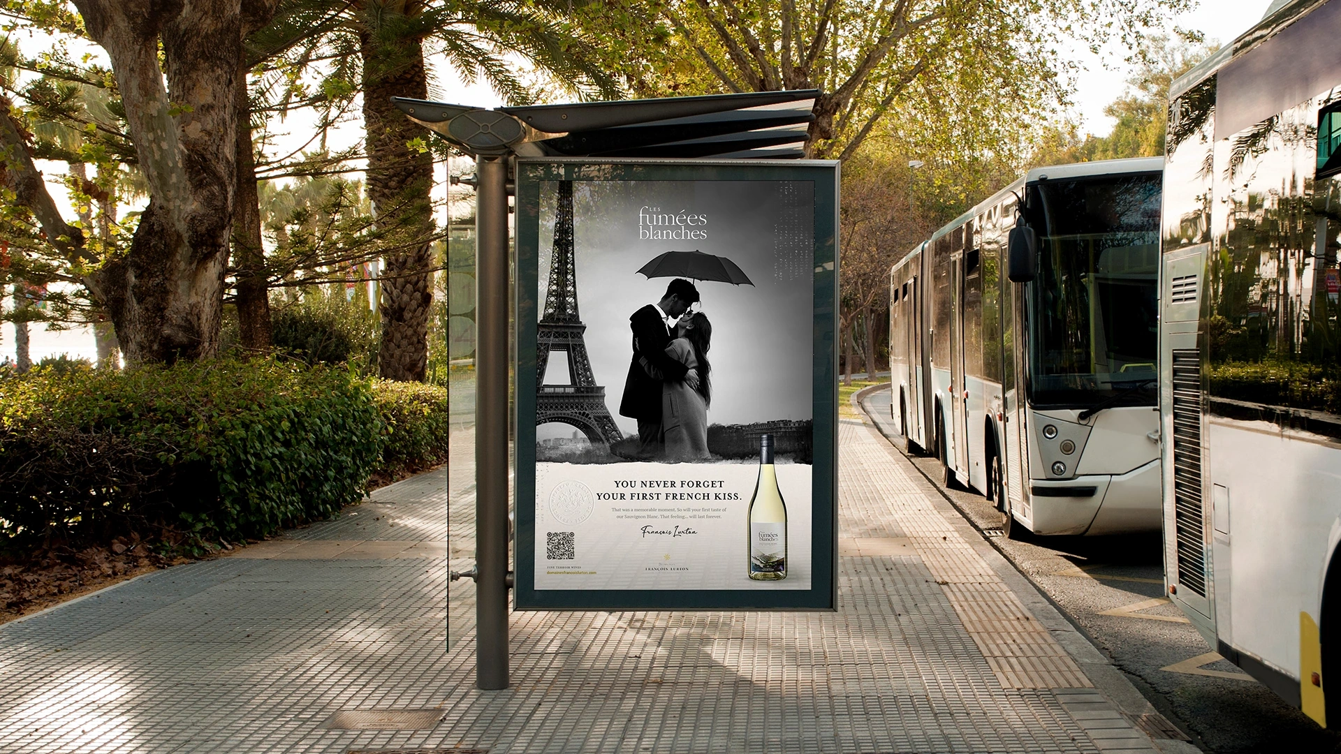 Fumees Blanches OOH Bus Stop design