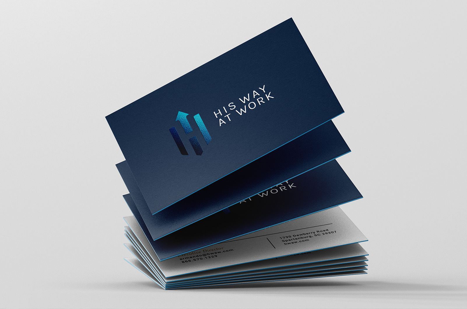 TBL21 Work His Way at Work Business Card