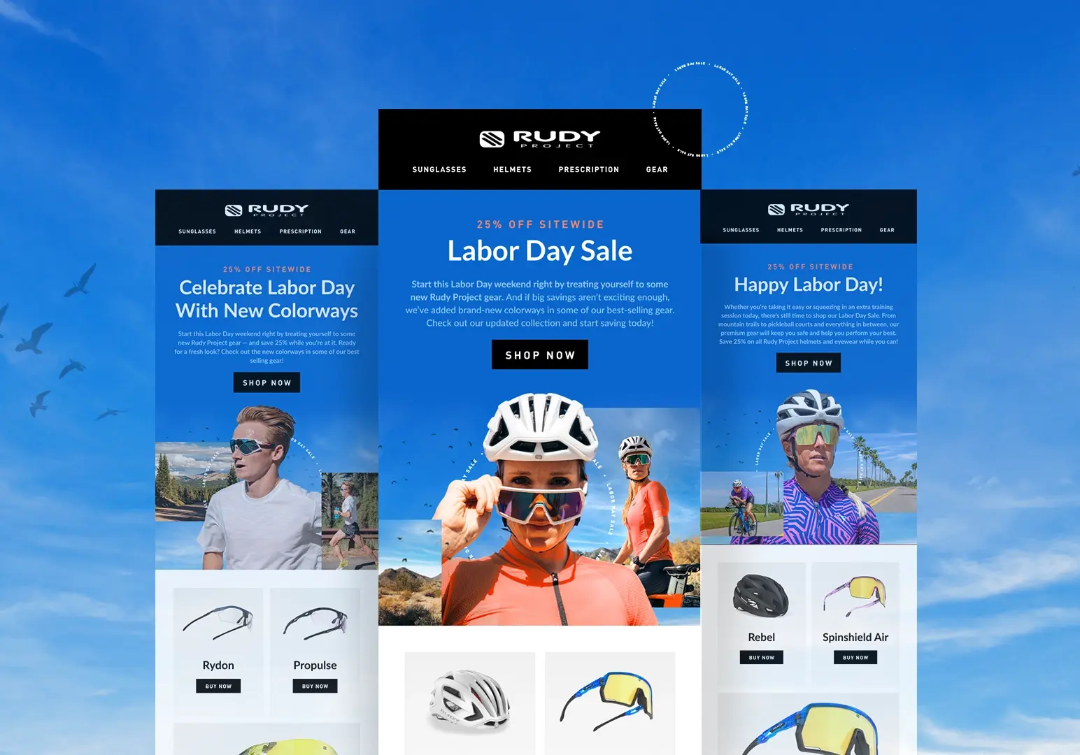 Rudy Project North America Labor Day Emails