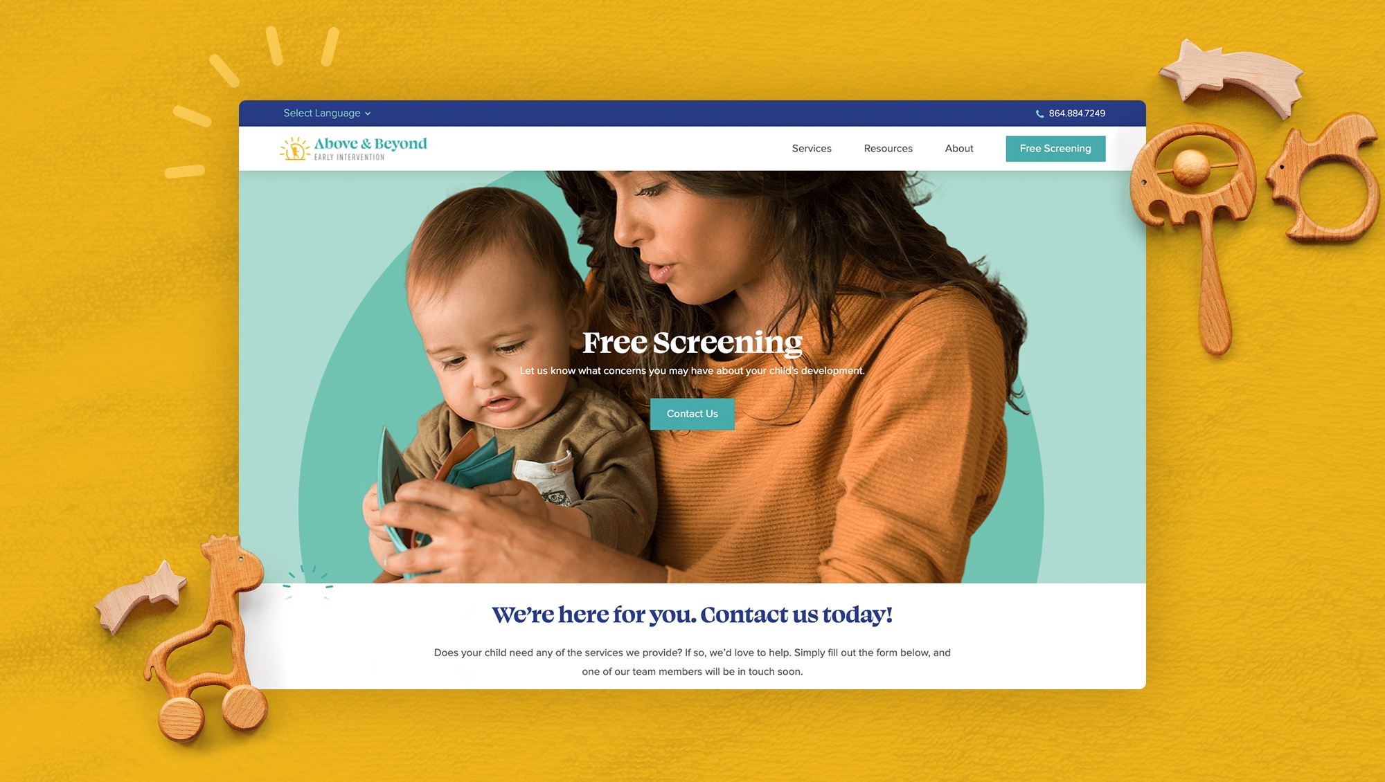 desktop website design