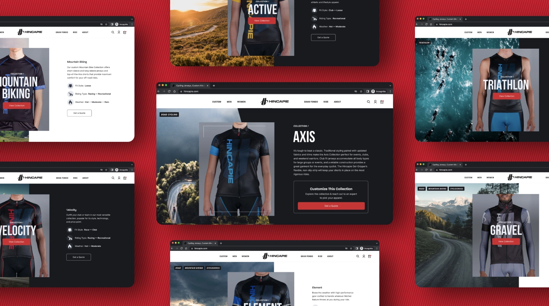 hincapie website design and development