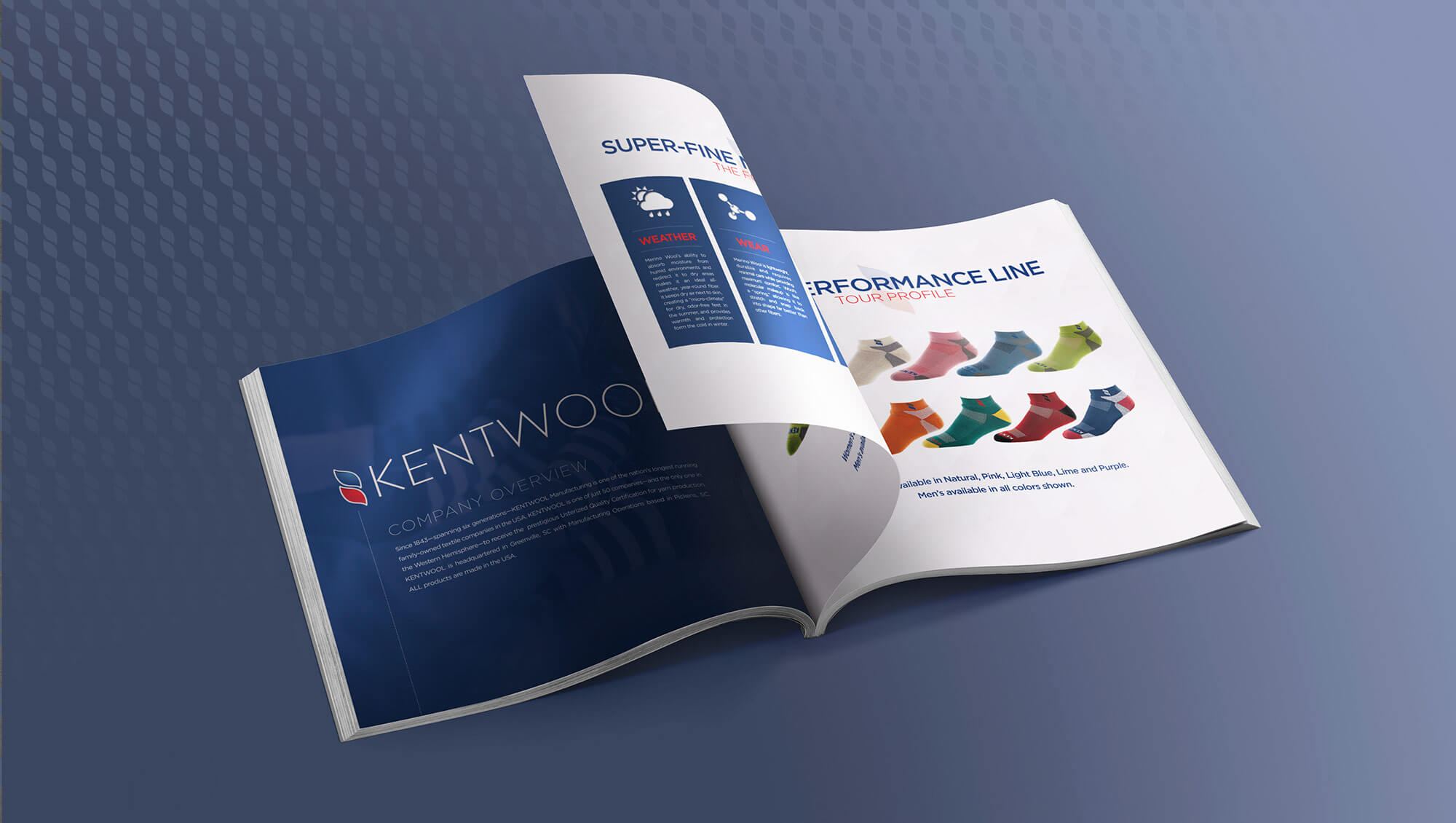 kentwool brochure catalog design
