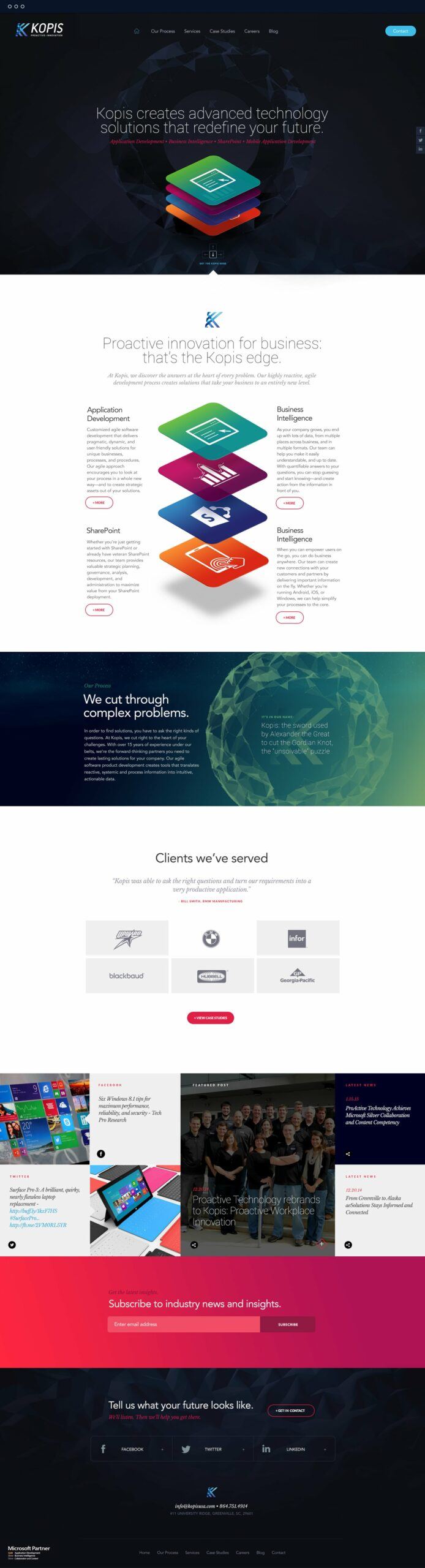 Kopis website stillshot