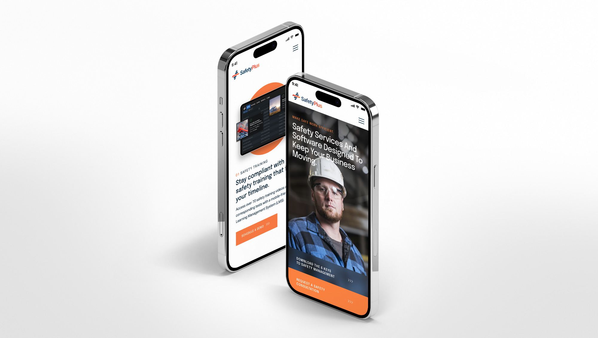 safety plus mobile website design