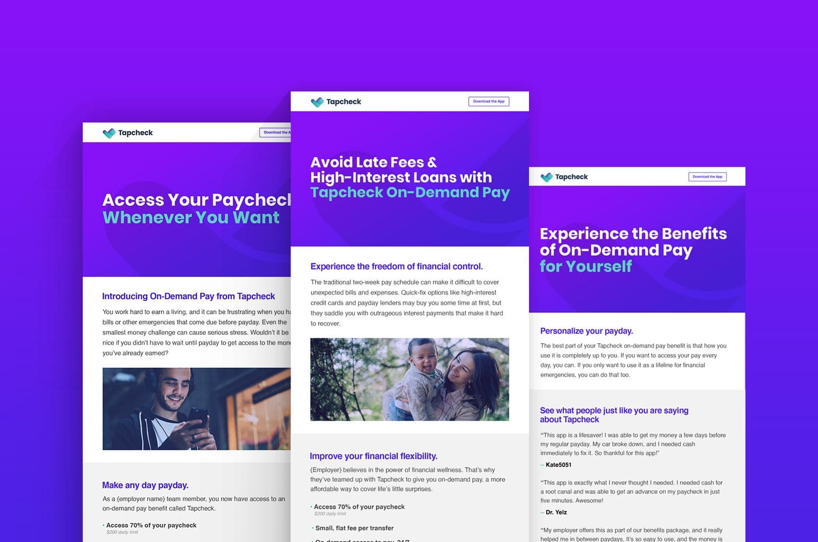 tapcheck email design